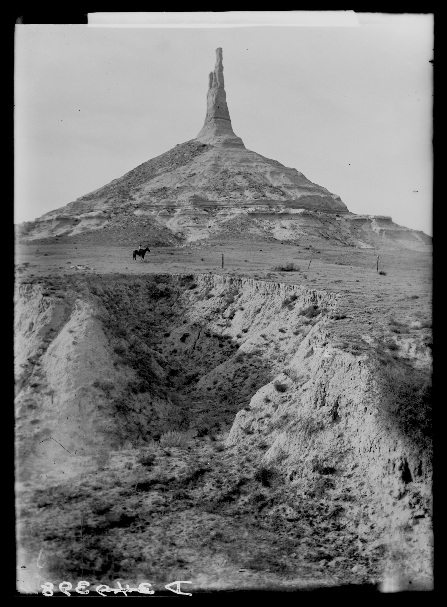 This photograph of Chimney Rock was taken around 1902.