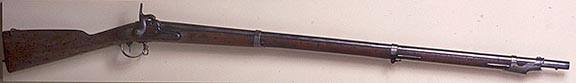 Trail accounts mention a variety of government shoulder arms.  This is a Model 1842 Springfield musket.