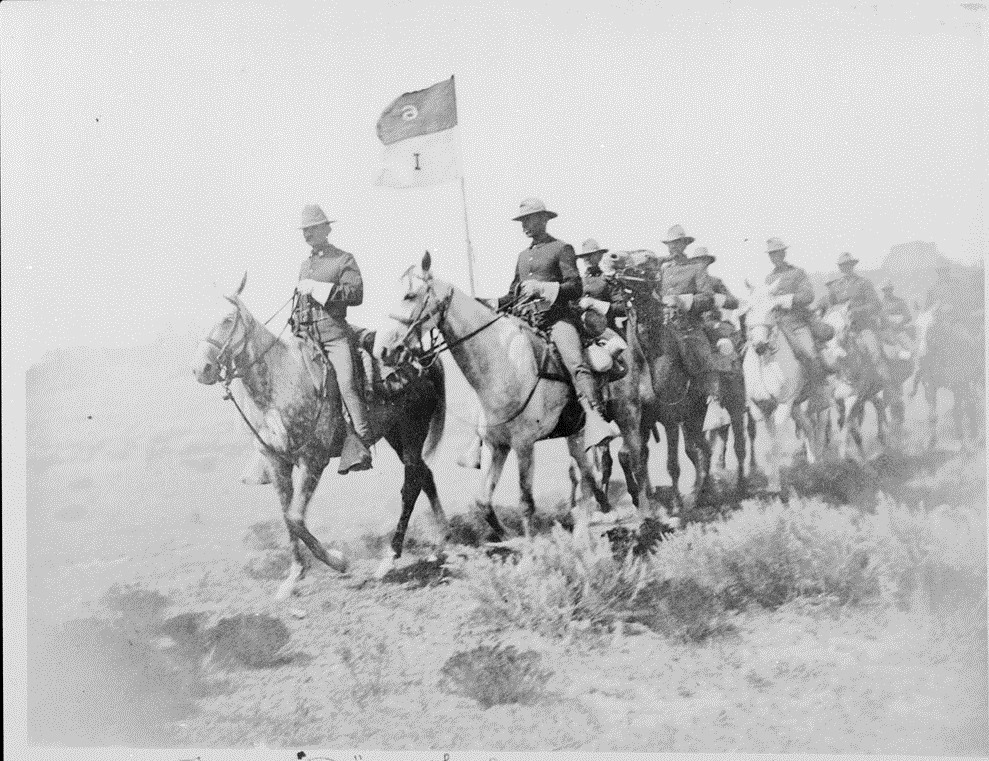 Troop I Sixth Cavalry at Fort Robinson, August 1897.