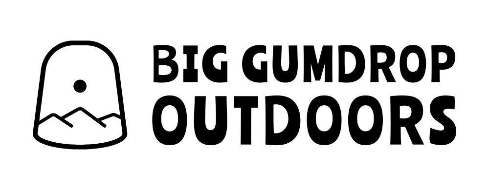 The promotional logo for Big Gumdrop Outdoors